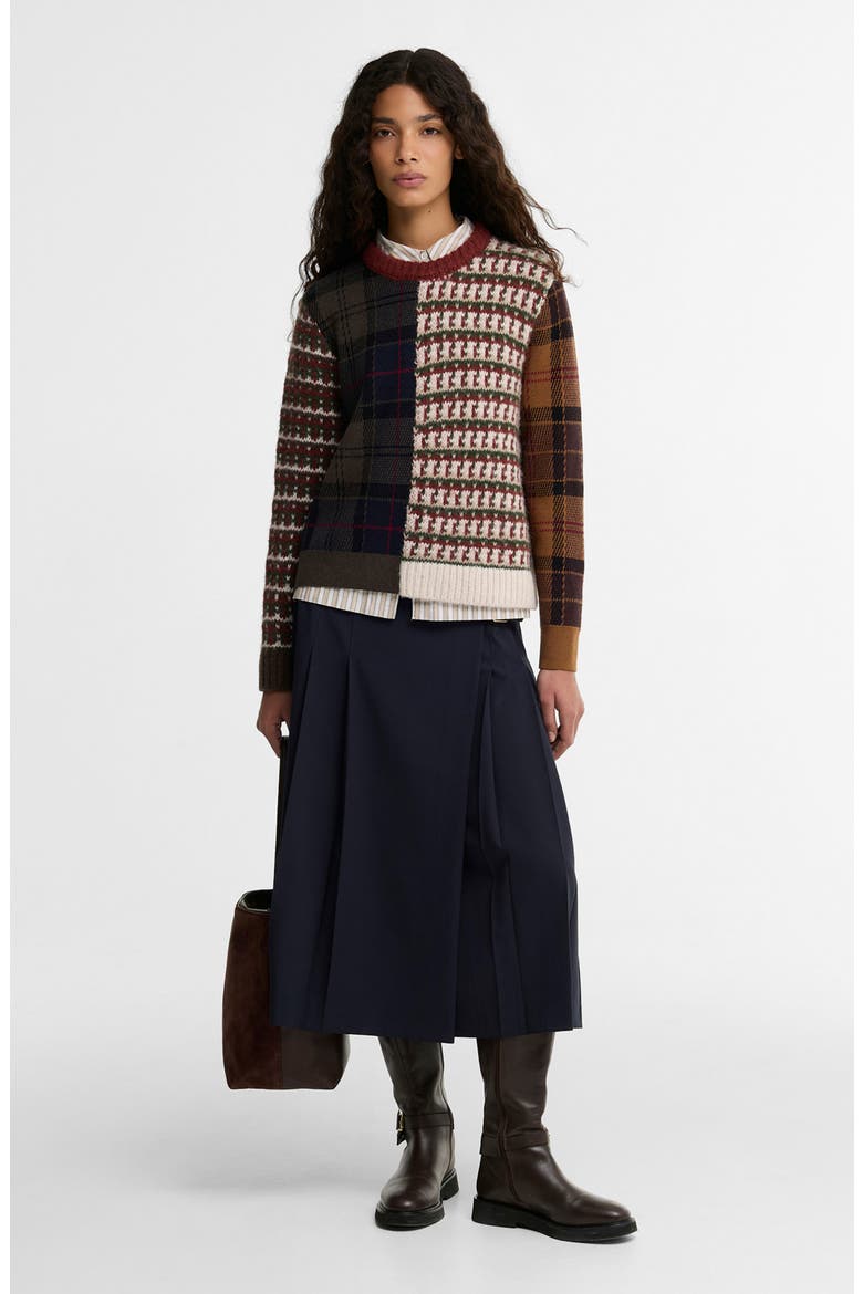 Ashford Mixed Pattern Sweater, Alternate, color, MULTI