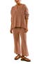 free-est Hailee Waffle Stitch Long Sleeve Top & Wide Leg Pants Knit Set