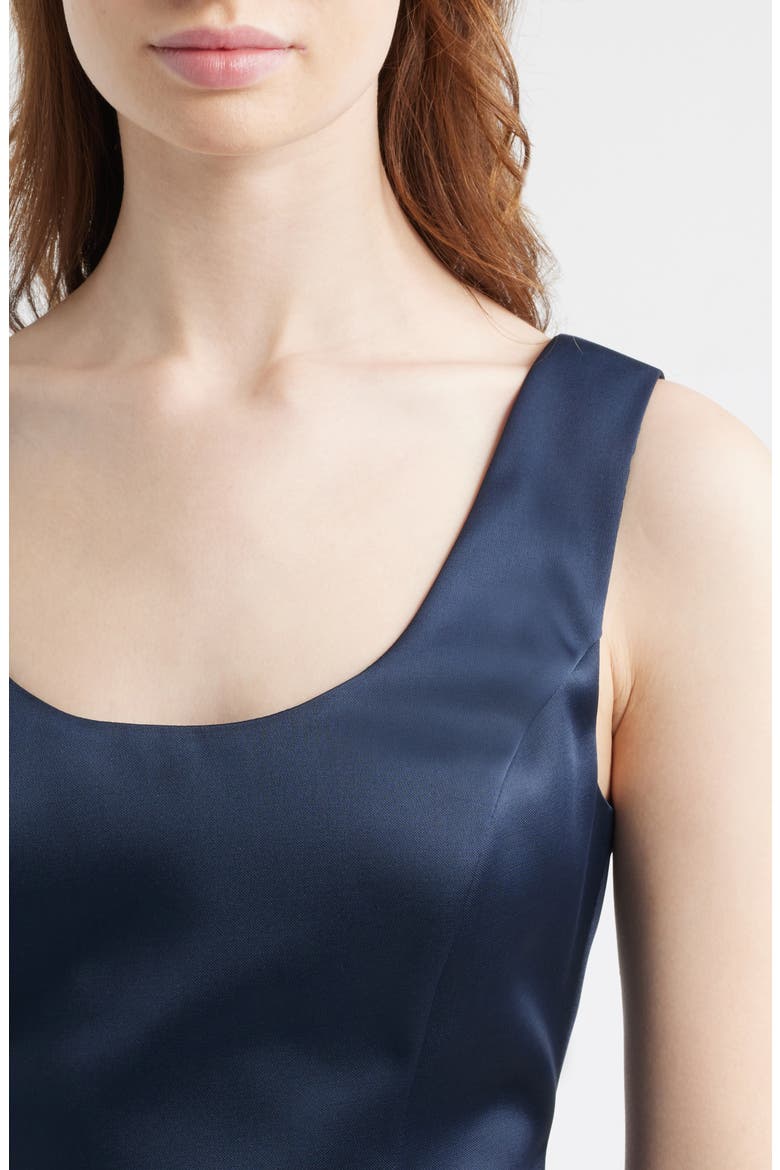 Franceska Satin Mindress, Alternate, color, BLUEBERRY