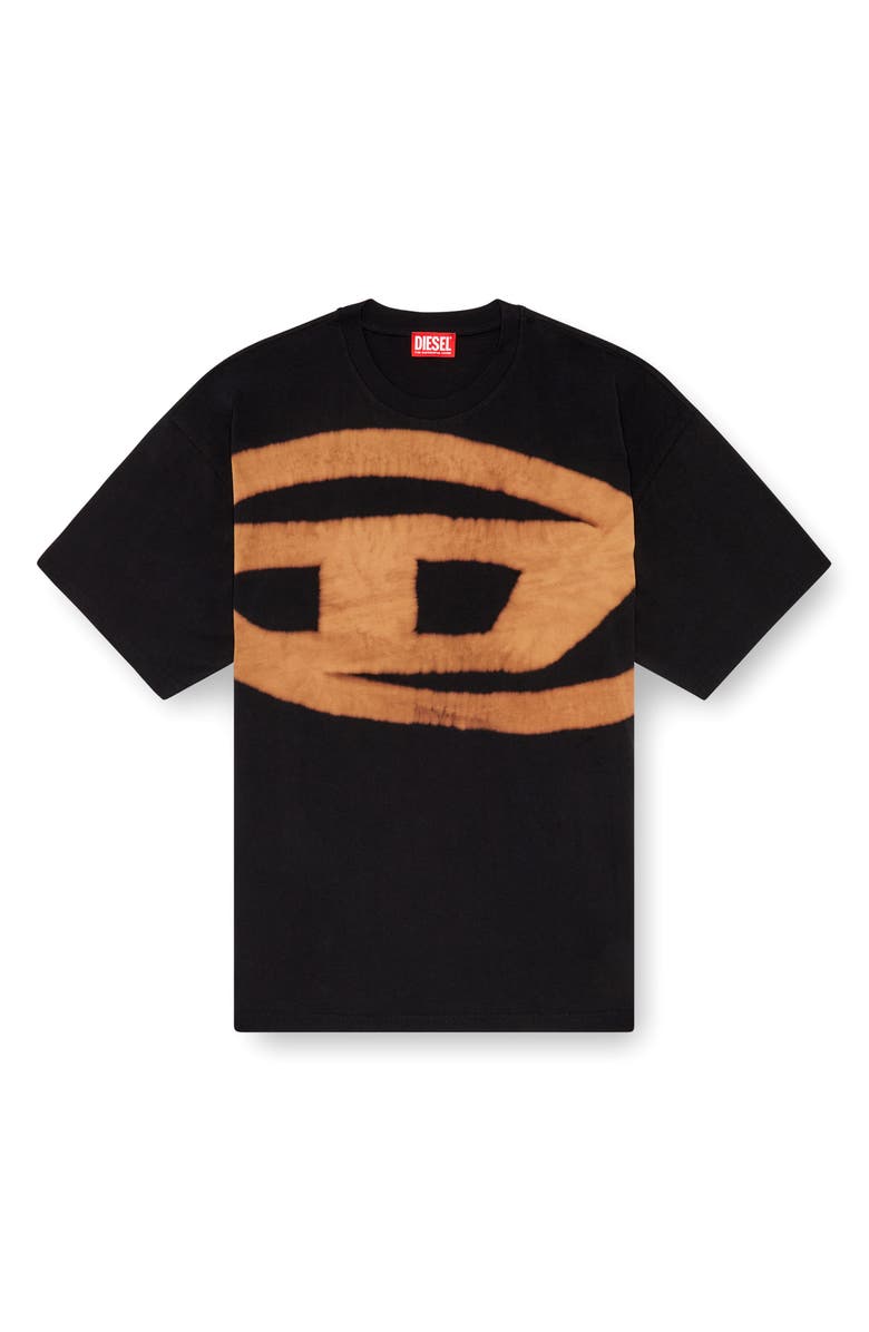 DIESEL<sup>®</sup> T-Boxt-Bleach Cotton T-Shirt, Alternate, color, Deep/ Black