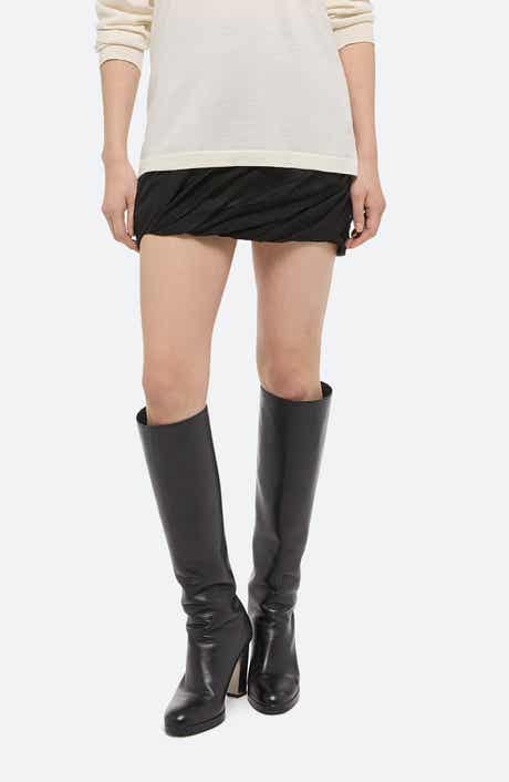 Helmut Lang Bubble Silk Miniskirt