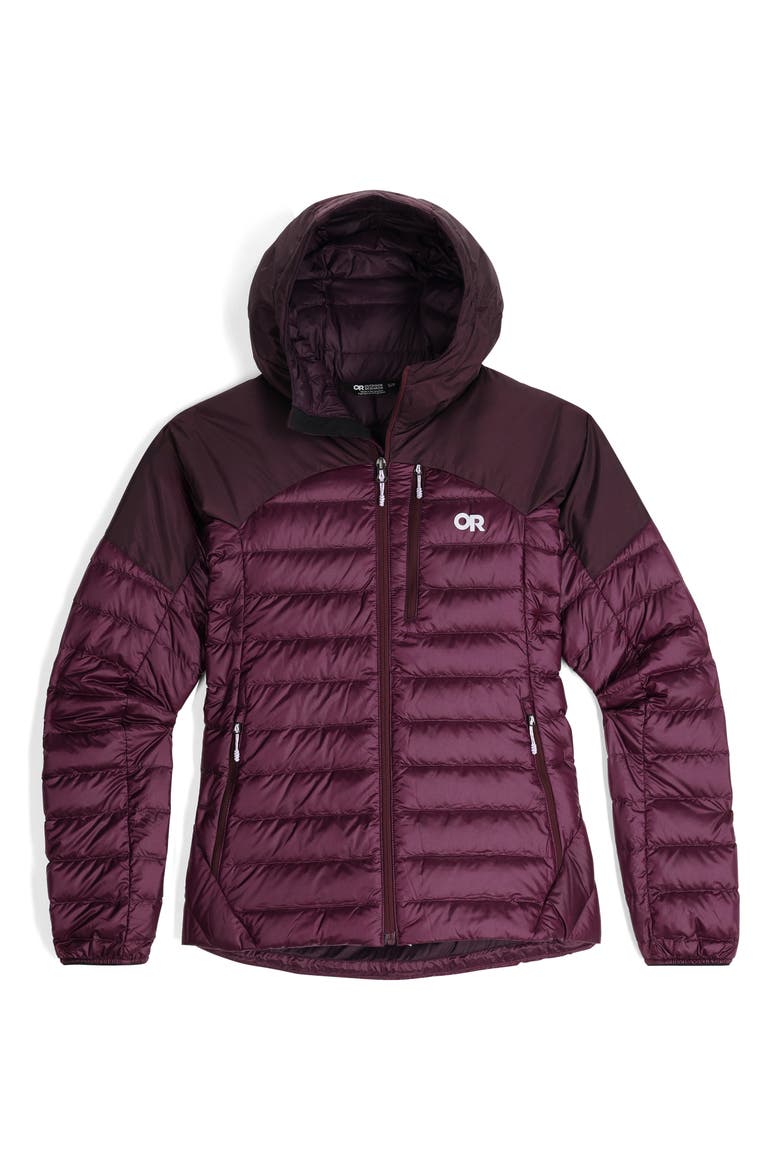 Helium 800 Fill Power Down Hooded Jacket, Alternate, color, AMETHYST
