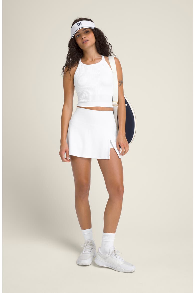 Baseline Tennis Skirt, Alternate, color, BRIGHT WHITE