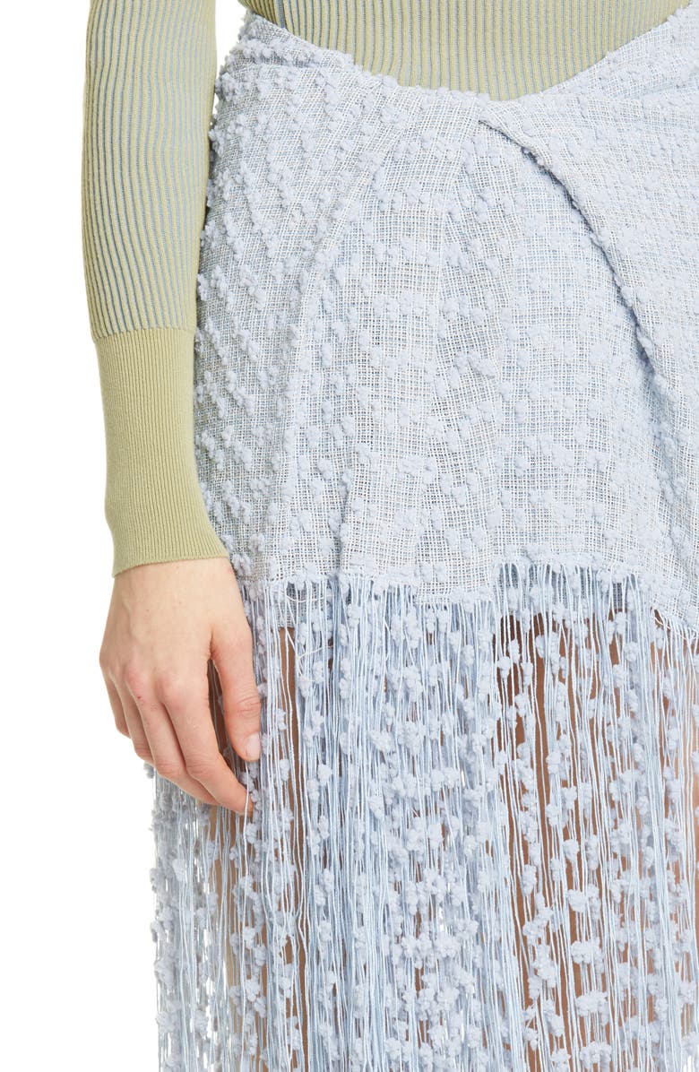 Jacquemus Capri Fringe Skirt, Alternate, color, 