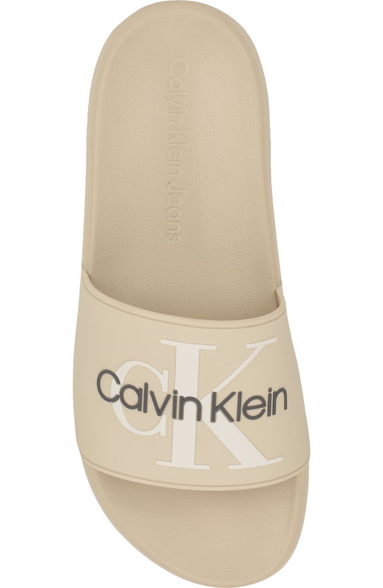 Calvin Klein Wythe Slide Sandal, Alternate, color, Medium Natural