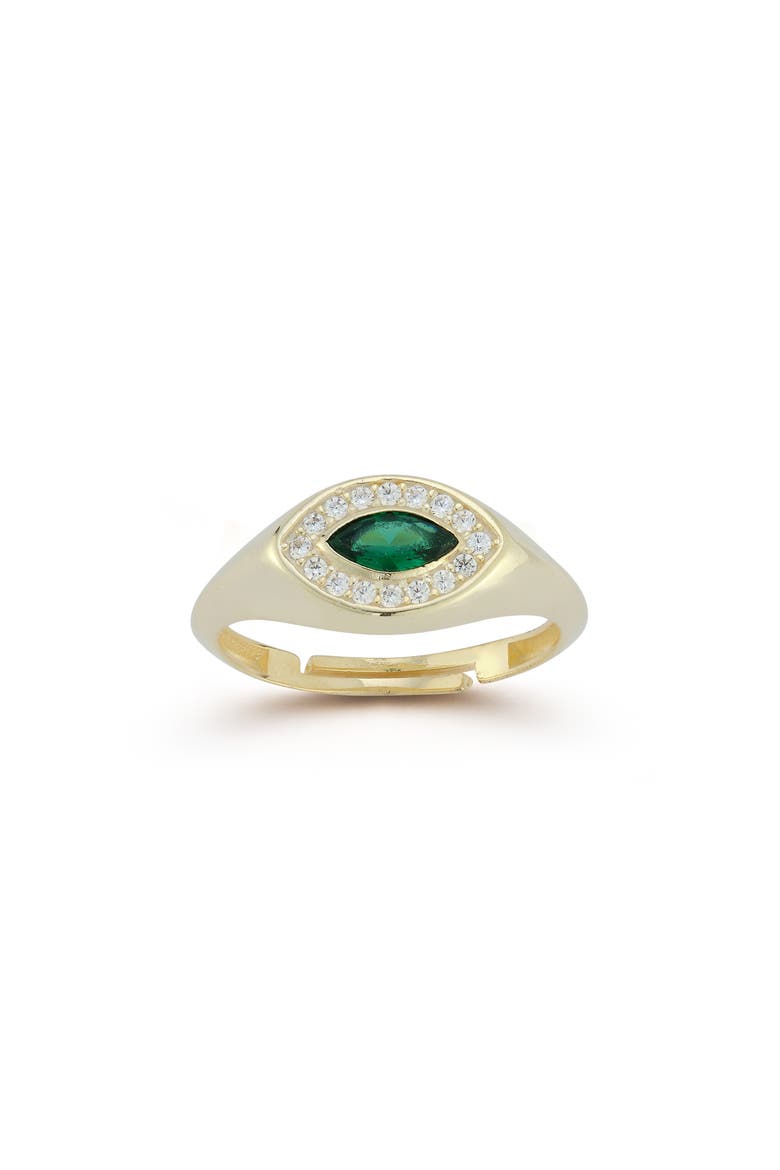 Evil Eye Ring, Main, color, GOLD