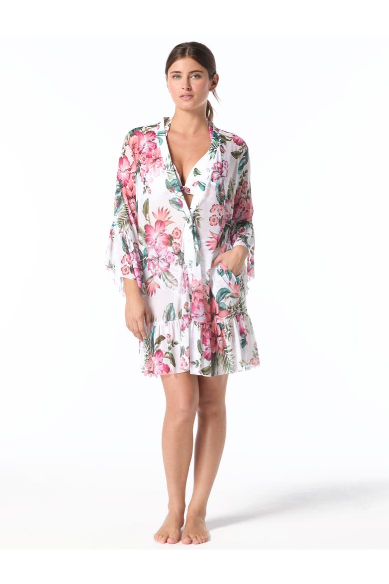 Lily Coverup Dress Swim, Alternate, color, White Mlti