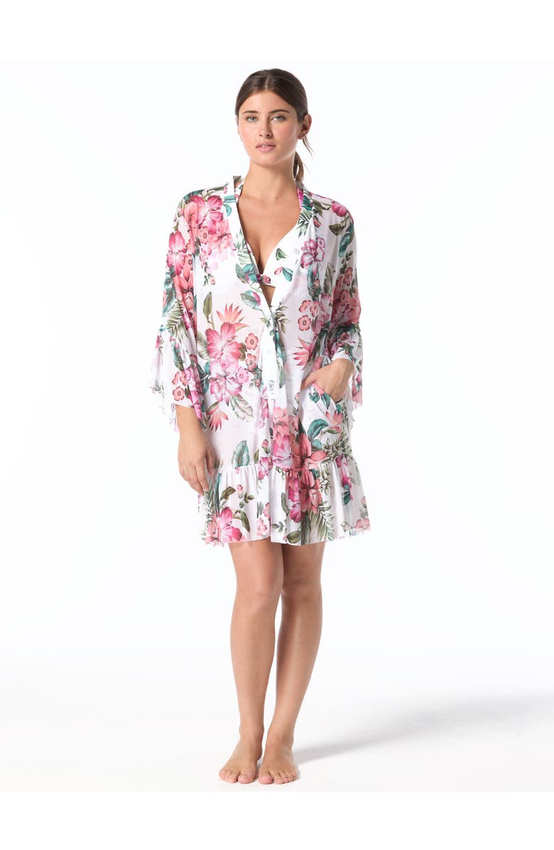 COCO REEF Lily Coverup Dress Swim, Alternate, color, White Mlti