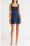Tie Back Satin Minidress
