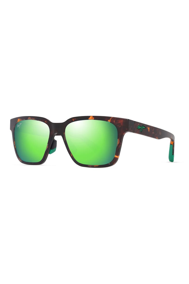 Punkikai 56mm PolarizedPlus2® Square Sunglasses, Alternate, color, MATTE DARK HAVANA