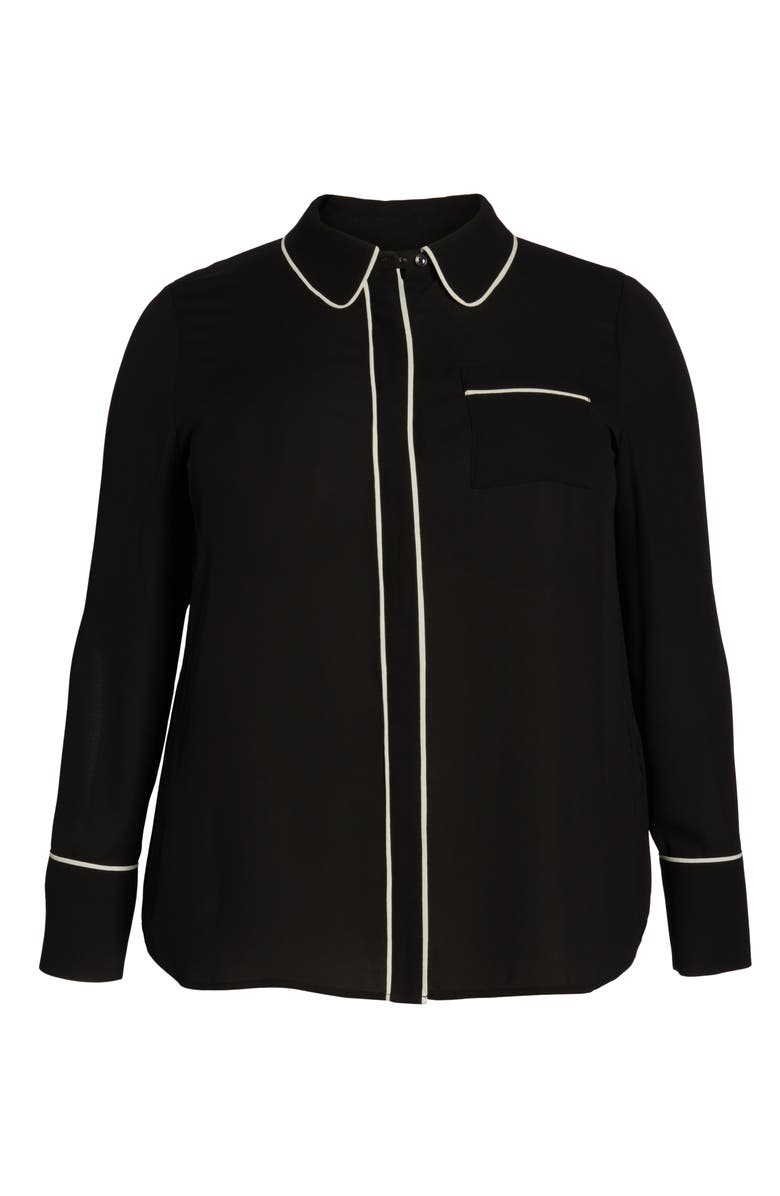 Halogen<sup>®</sup> x Atlantic-Pacific Hidden Placket Blouse, Alternate, color, 