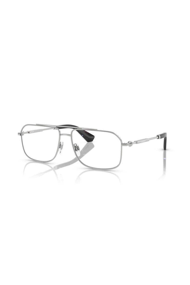 56mm Rectangle optical glasses, Main, color, Silver