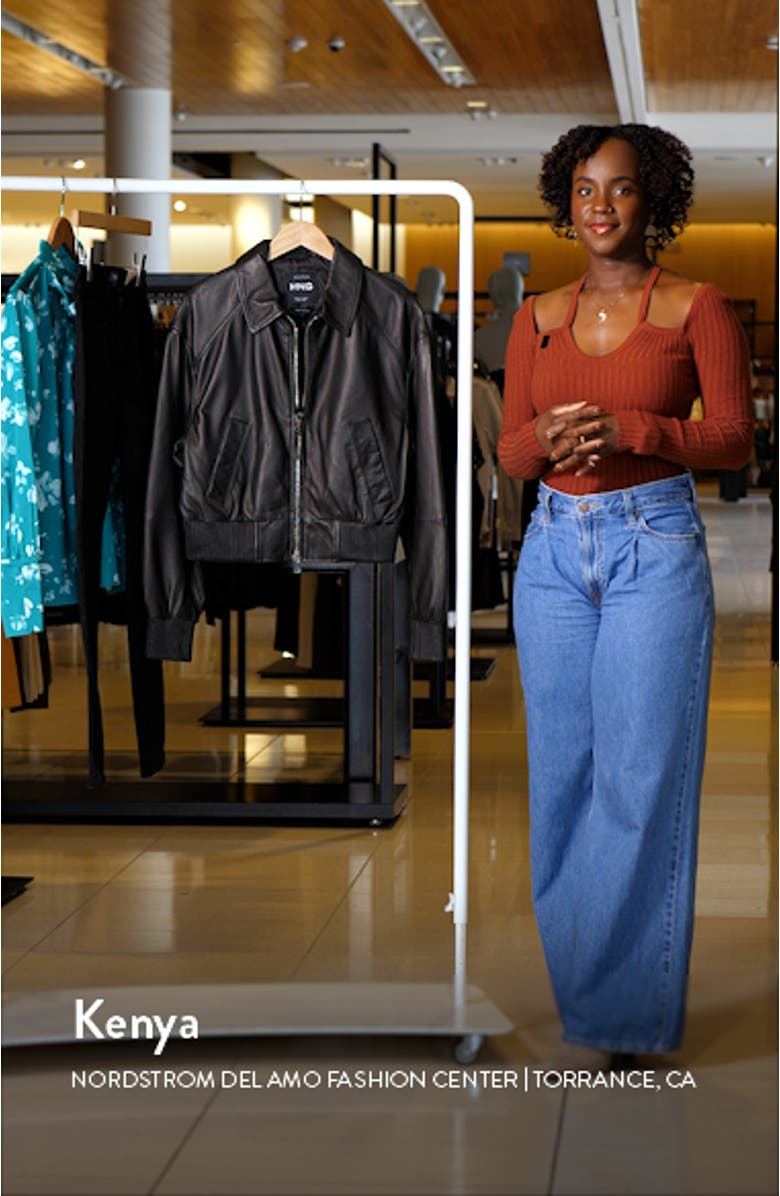 Leather Aviator Jacket, sales video thumbnail