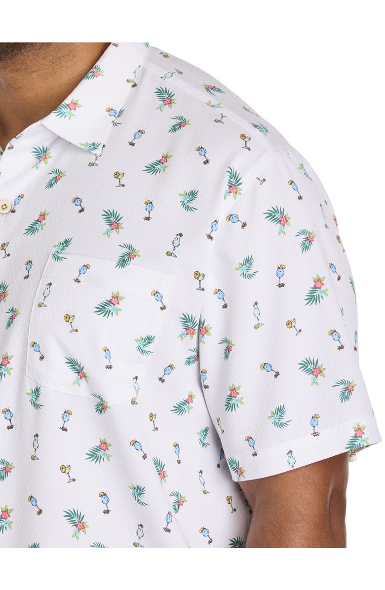 Tommy Bahama Big & Tall Fiesta Fizz IslandZone<sup>®</sup> Sport Shirt, Alternate, color, Ocean Blue