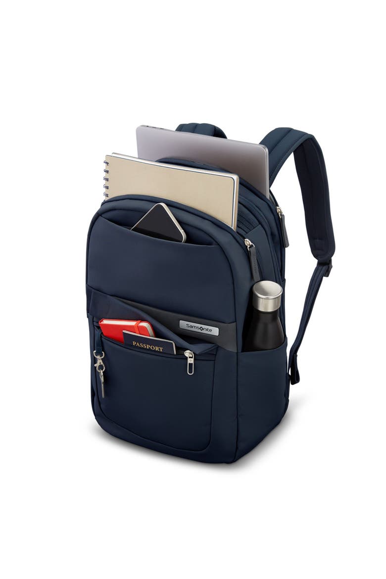 Elevation Softside 2 Piece Set Backpack & Expandable 22" Carry On Lugage, Alternate, color, Midnight Blue
