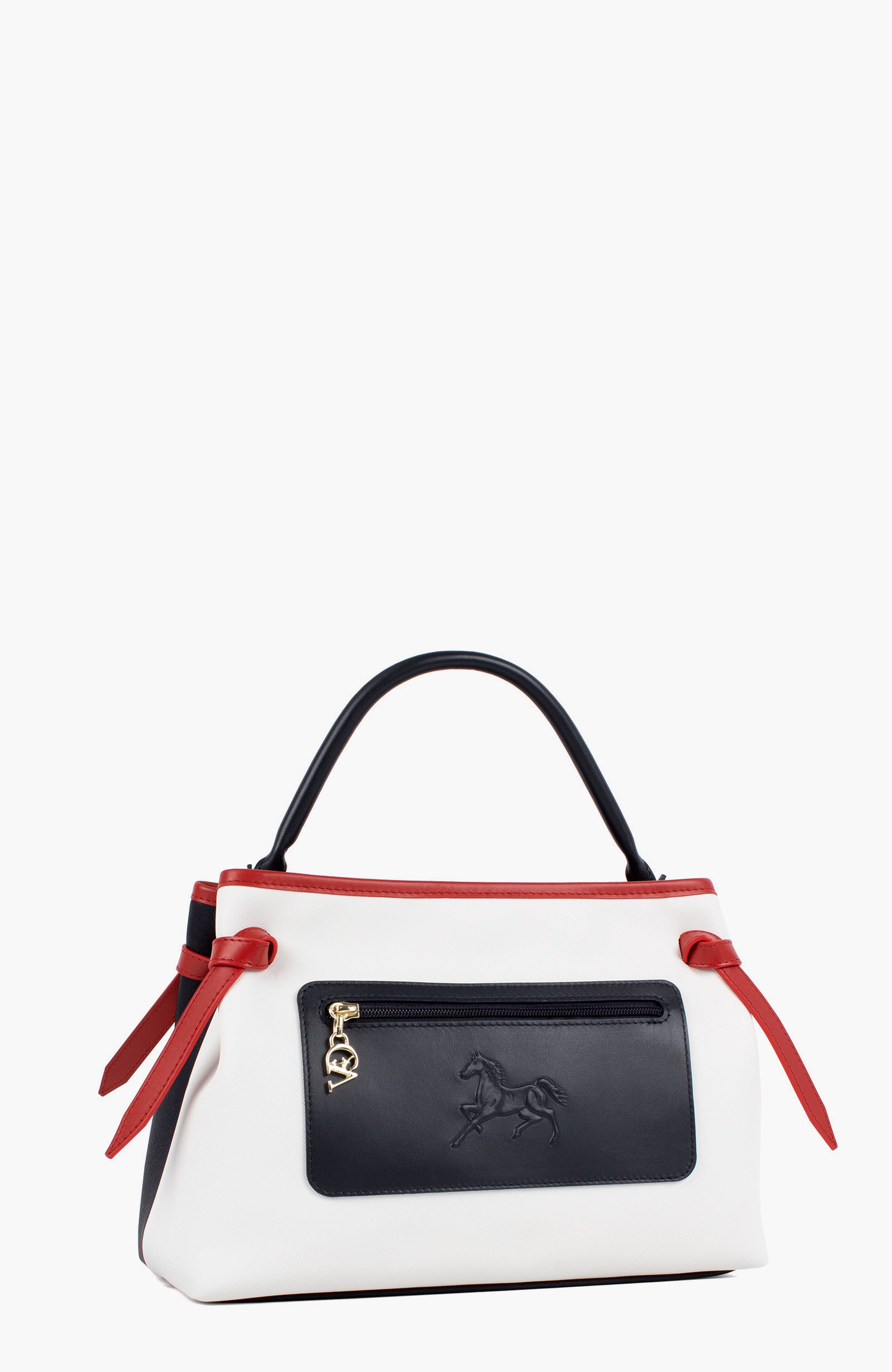 Horse By Cavalinho Handbag 627, Alternate, color, Navy / White / Red