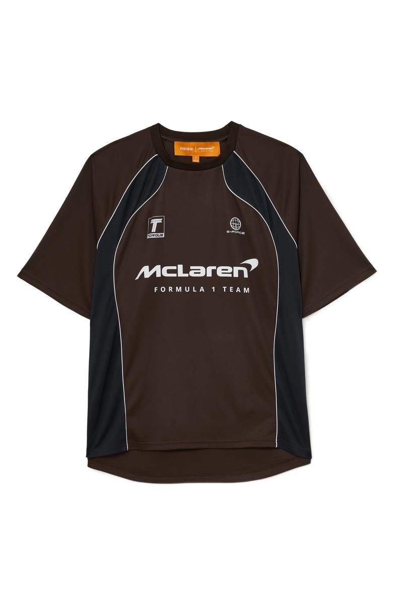 Reiss Dexor Graphic T-Shirt, Alternate, color, Chocolate Brown