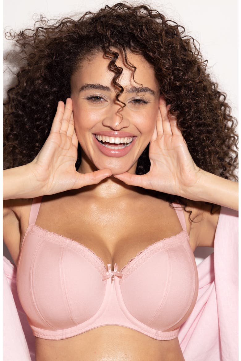 Flirt Underwire Padded Bra, Alternate, color, PINK FROST