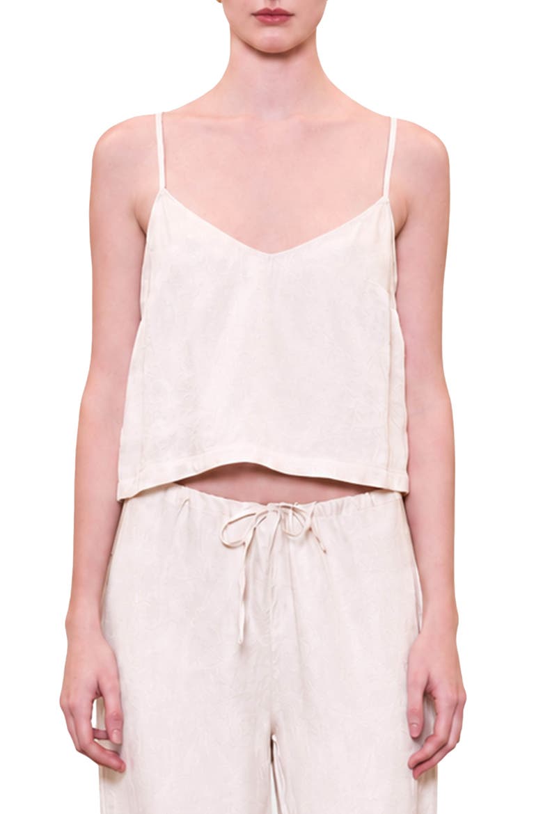 Daydreamers Strappy V Neck Top, Alternate, color, Beige