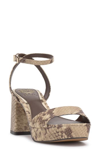 Vince Camuto Pendreya Platform Sandal In Animal Print