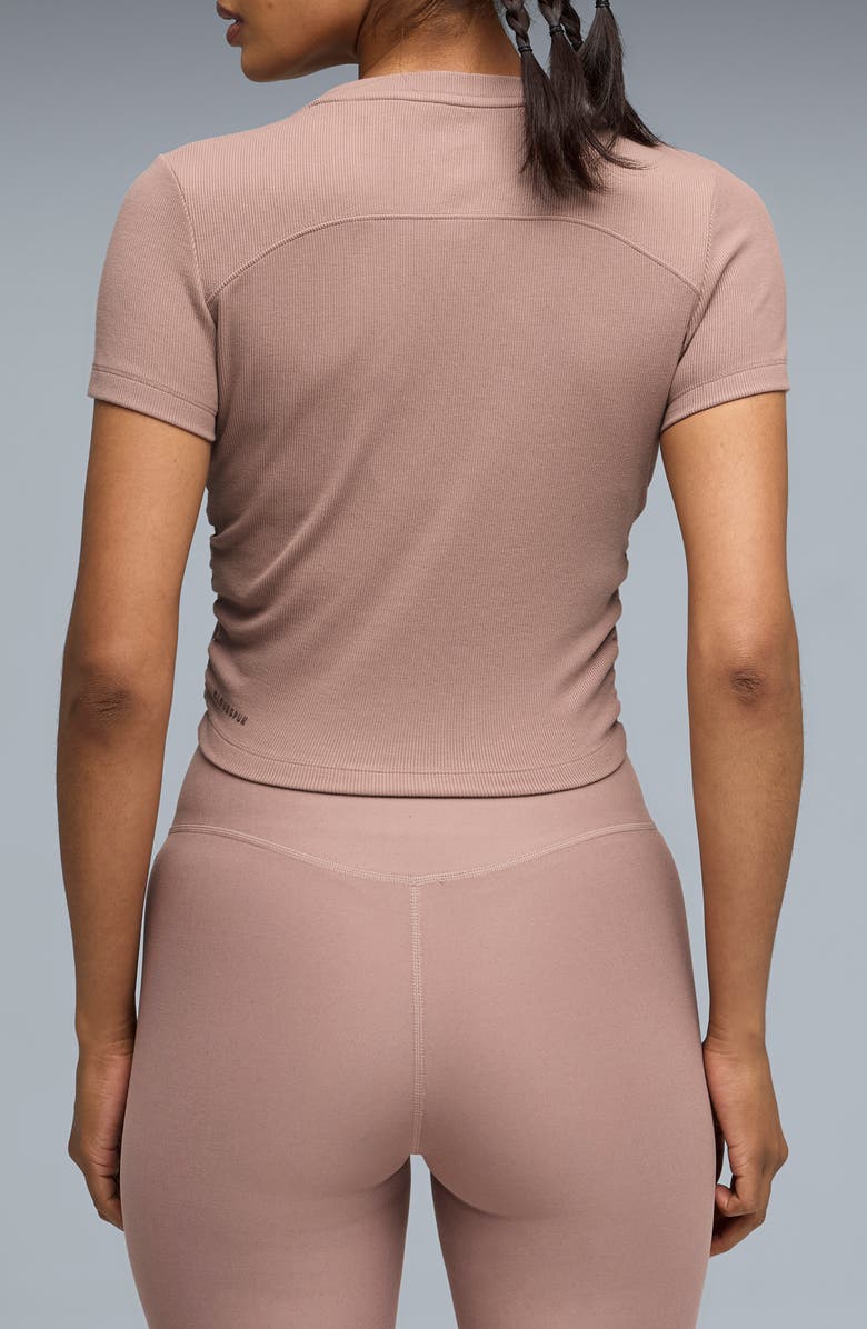 PUMA CLOUDSPUN Rib T-Shirt, Alternate, color, Sandstone