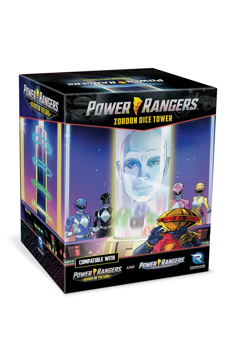 Renegade Game Studios Power Rangers Zordon Dice Tower & GM Screen Game Accessory, Main, color, Multicolored