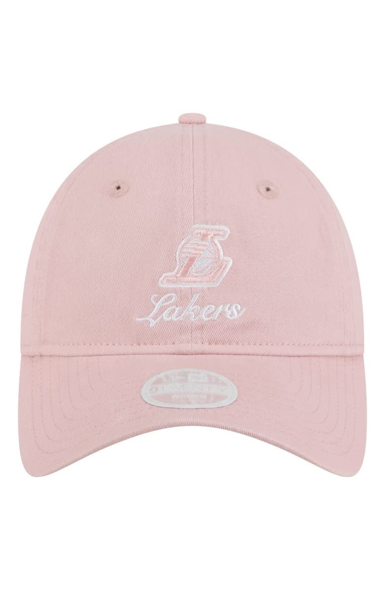 New Era Women's New Era  Pink Los Angeles Lakers Gameday Preppy 9TWENTY Adjustable Hat, Alternate, color, Pink