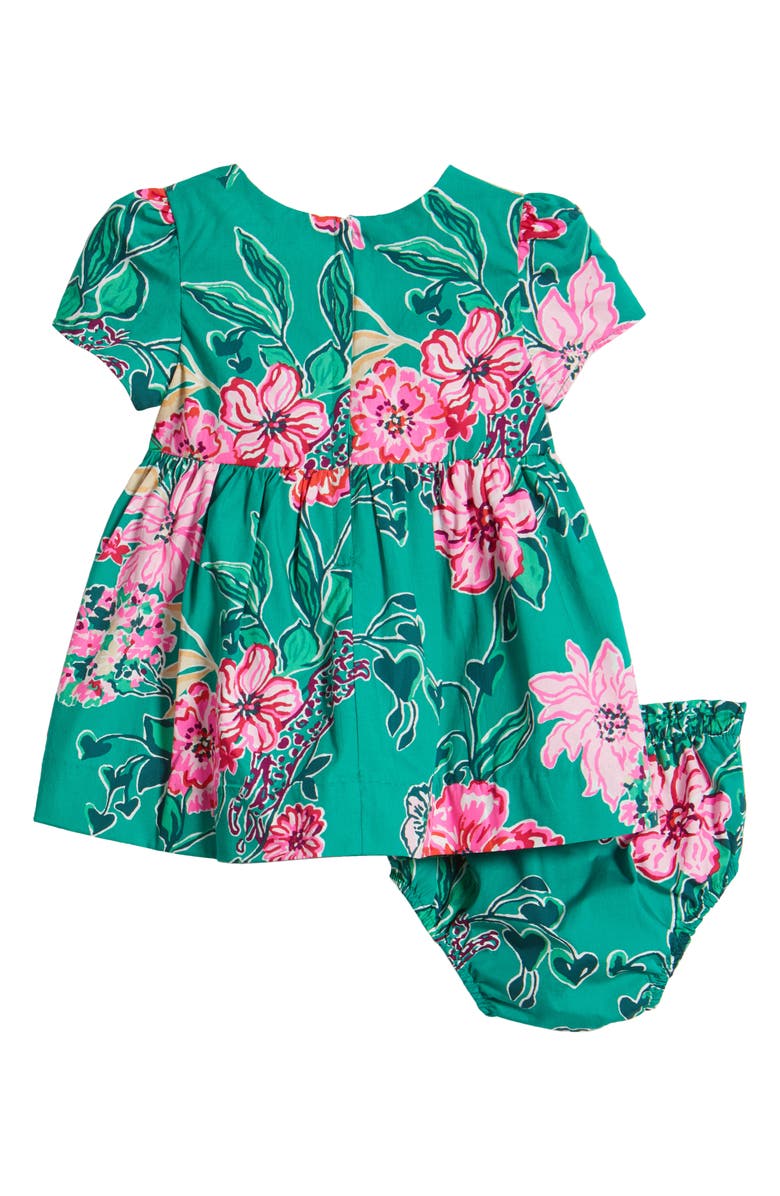 Lilly Pulitzer<sup>®</sup> Kelce Floral Puff Sleeve Cotton Dress & Bloomers, Alternate, color, Multi