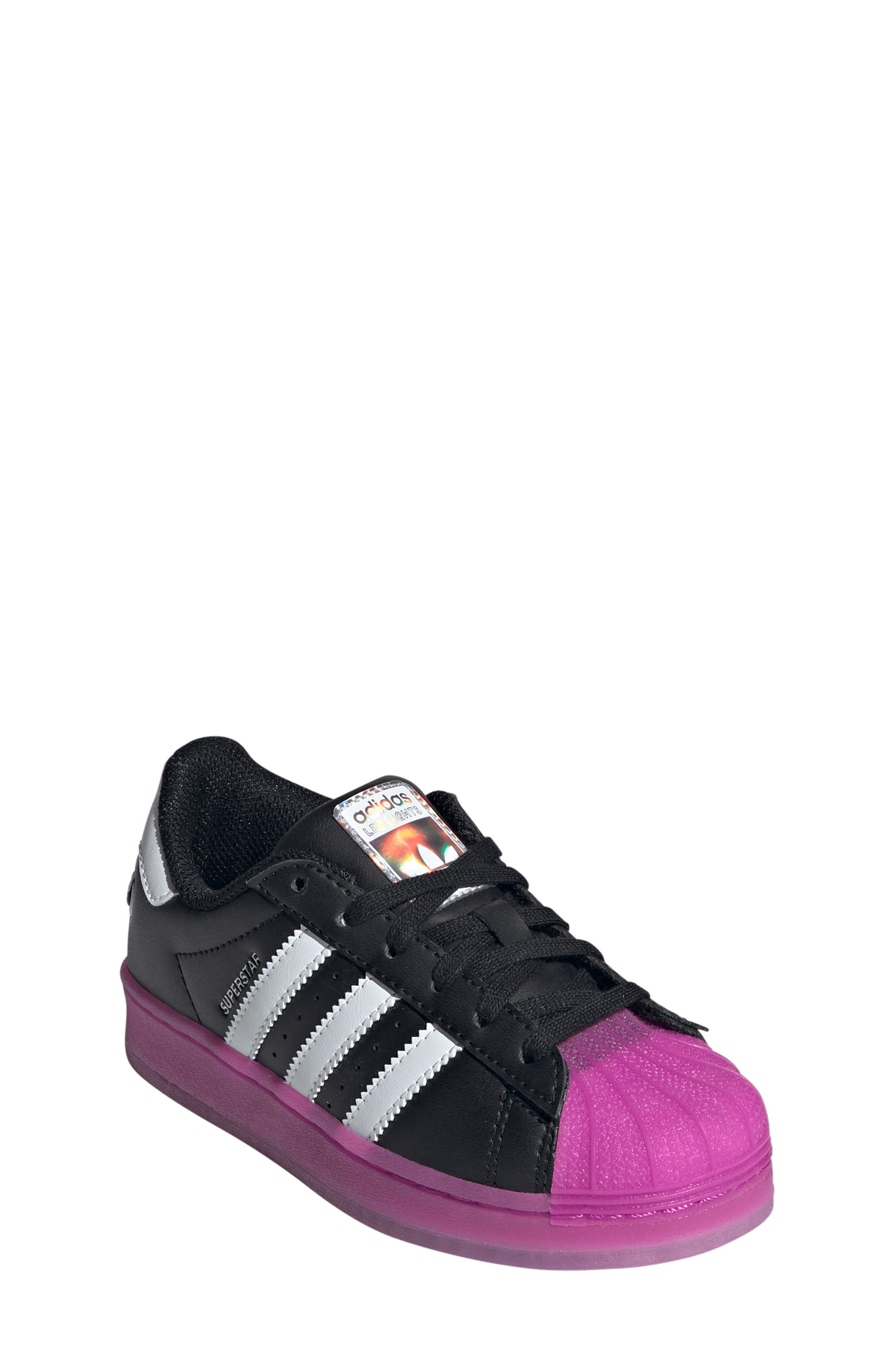 adidas Kids' Superstar LED Lights Sneaker