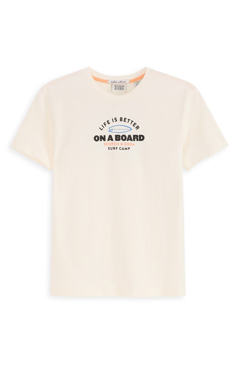 Scotch & Soda Kids' Surfboard Cotton Graphic T-Shirt, Main, color, 