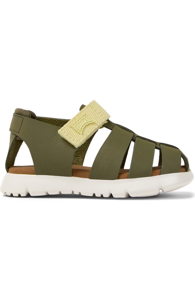 Camper Kids' Oruga Fisherman Sandal, Alternate, color, Medium Green