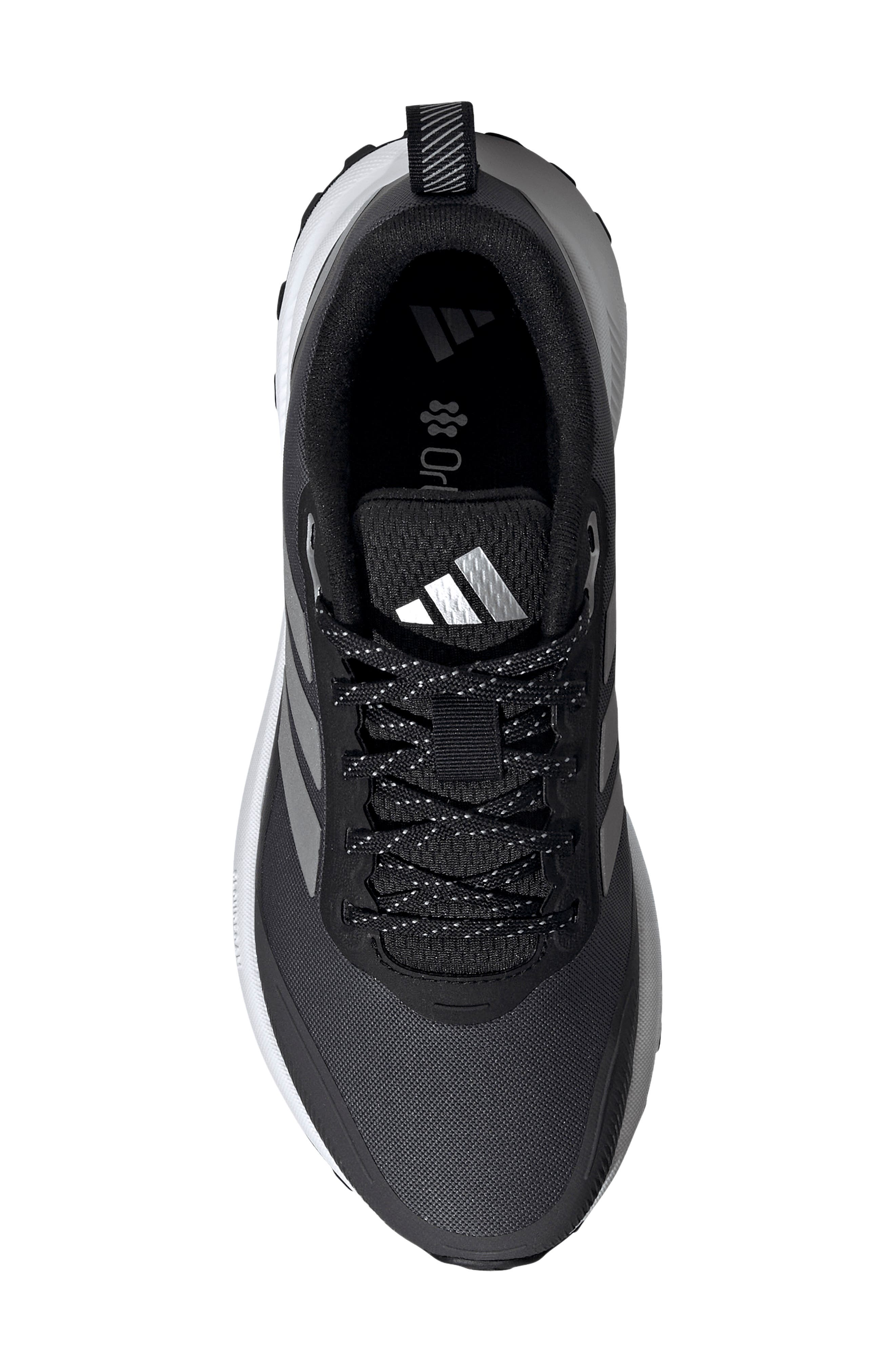 Runfalcon 5 TR Water Repellent Running Shoe, Alternate, color, CORE BLACK/ SILVER/ CARBON