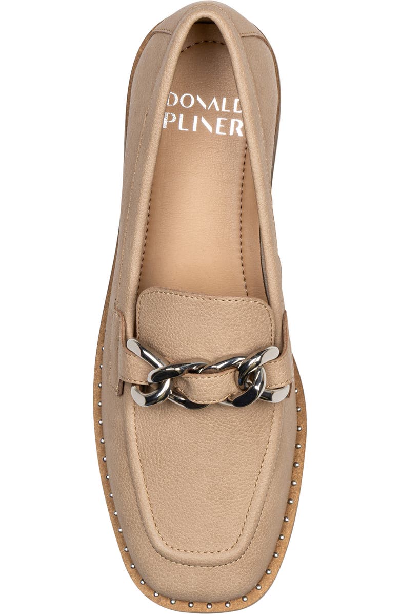 Donald Pliner Chain Loafer, Alternate, color, Almond