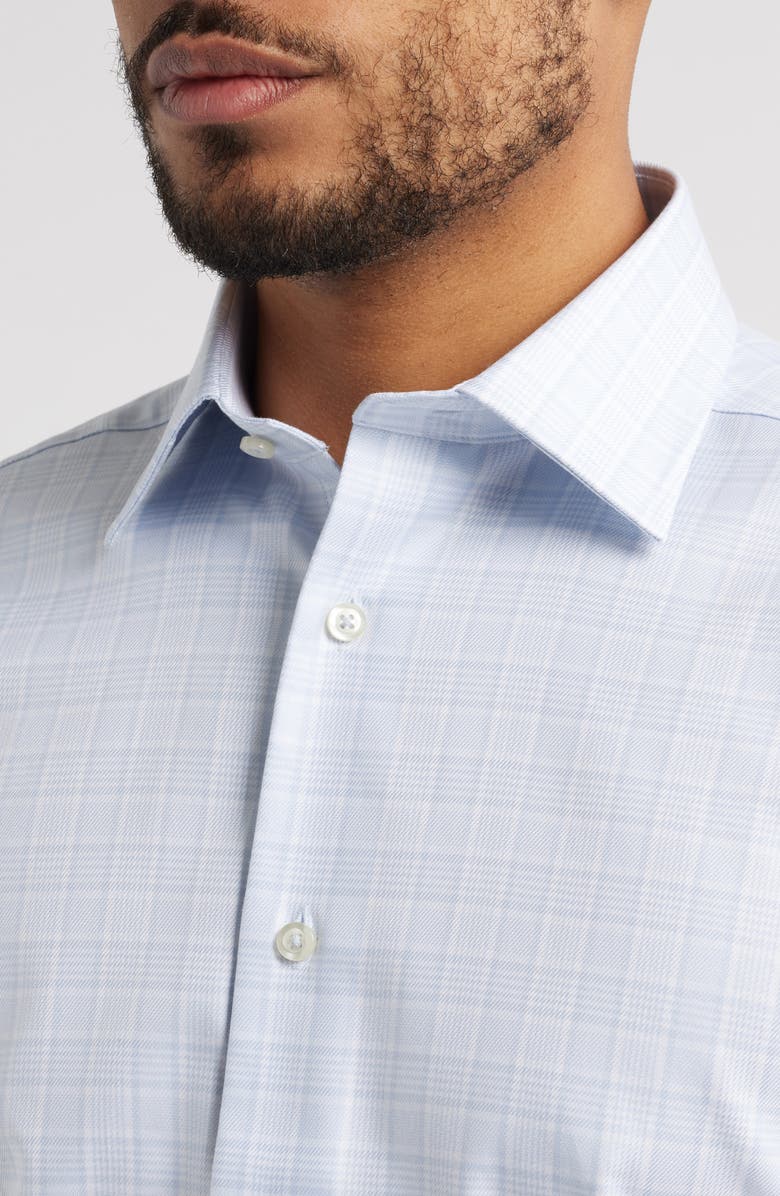 David Donahue Trim Fit Check Cotton Dress Shirt, Alternate, color,