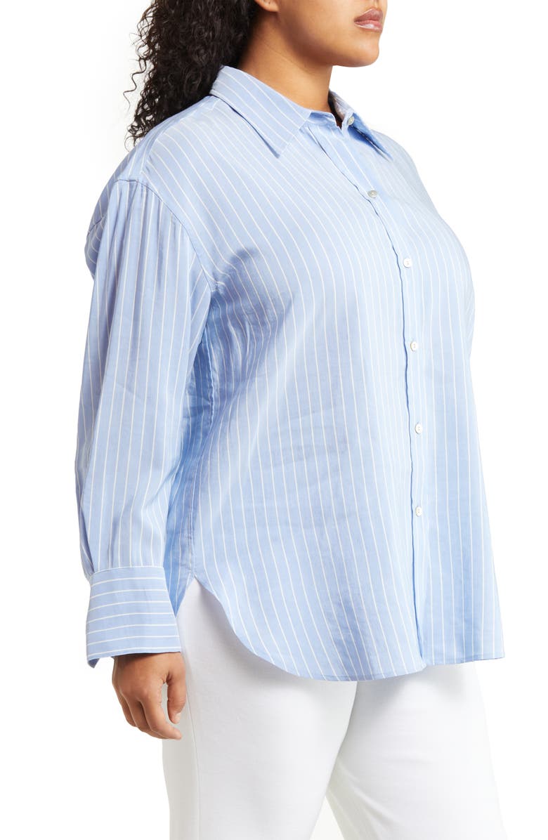 Vince Oversize Stripe Button-Up Shirt, Alternate, color,