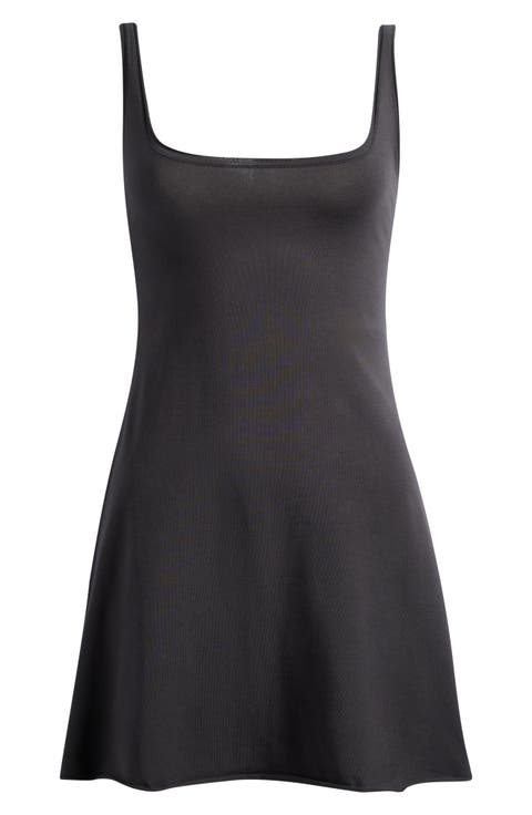 Stretch Cotton Jersey Minidress