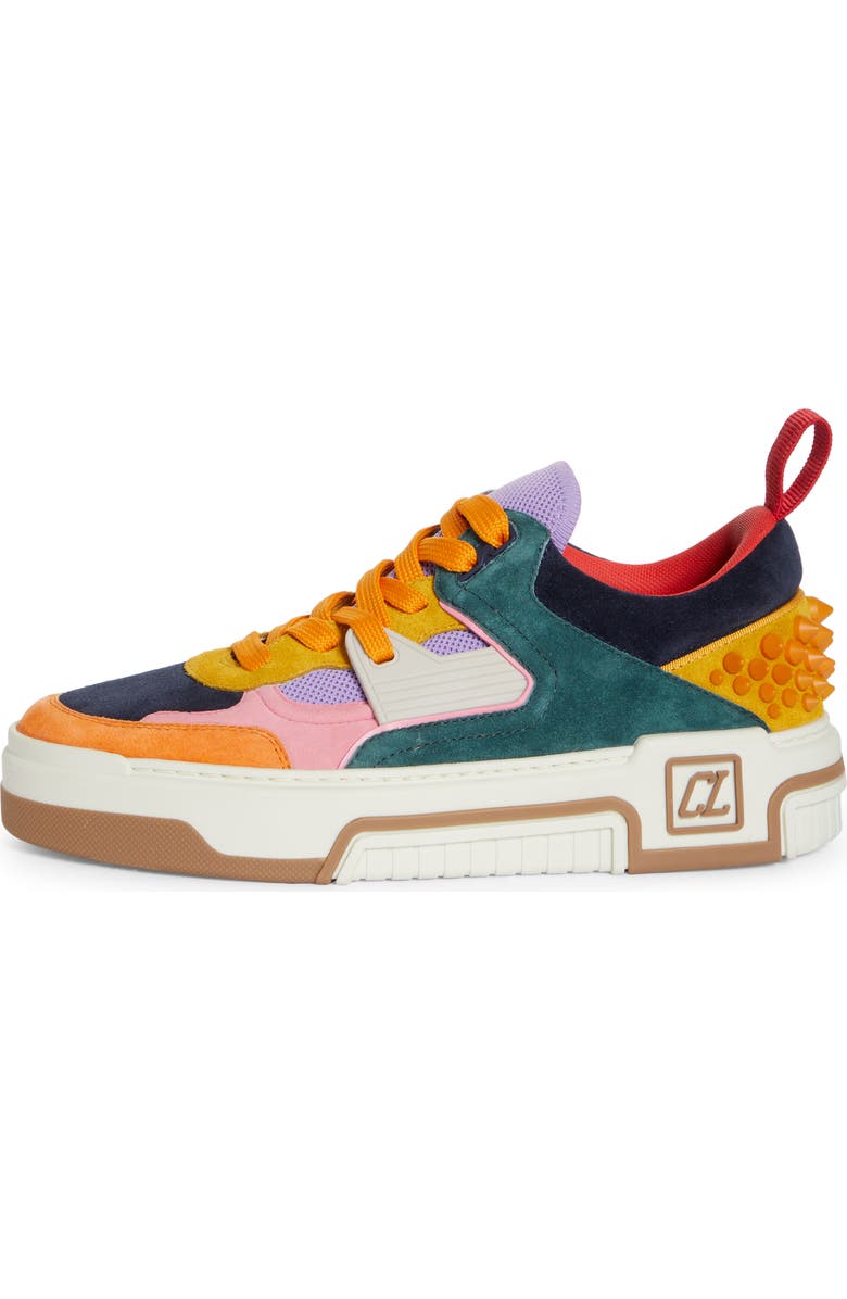 Christian Louboutin Astroloubi Mixed Media Low Top Sneaker, Alternate, color,