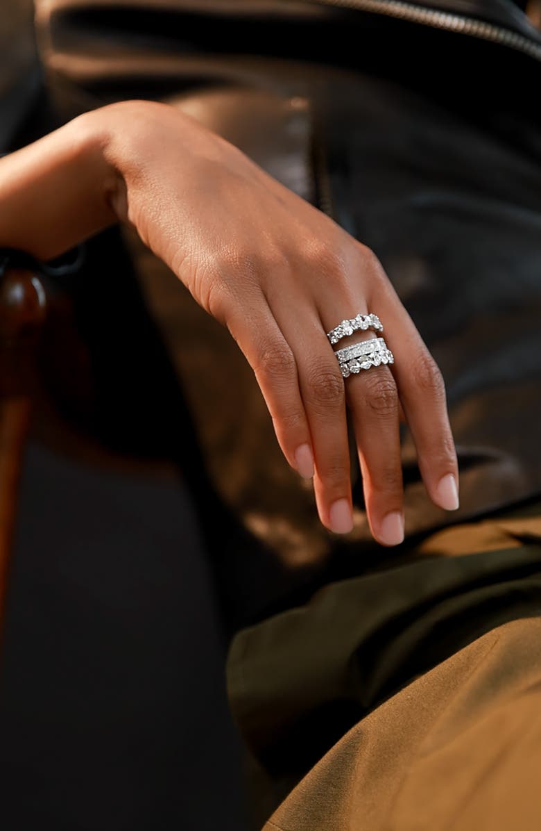 Bony Levy Gatsby 18K Gold Diamond Stacking Ring, Alternate, color, 