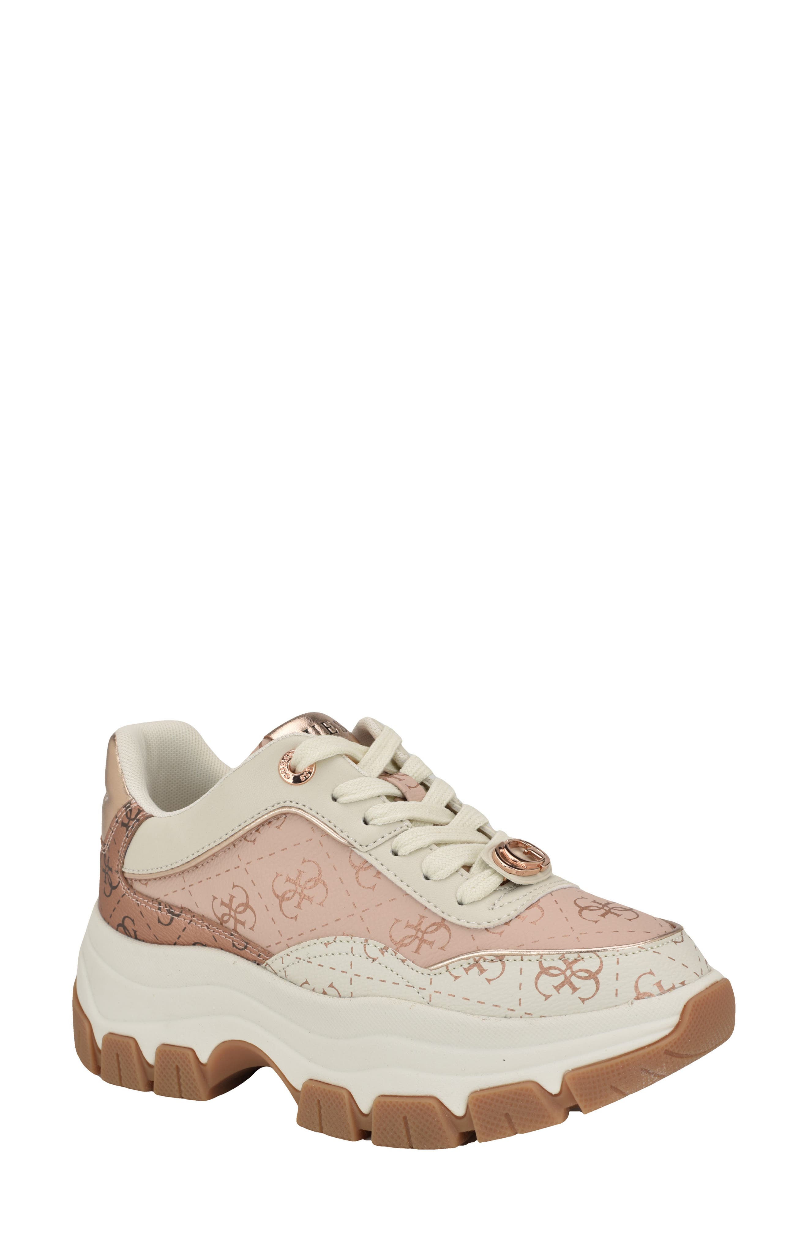 GUESS Berrett Sneaker, Main, color, Light Pink