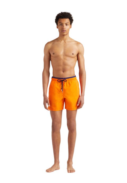 Men
s Solid Bicolor Swim Shorts