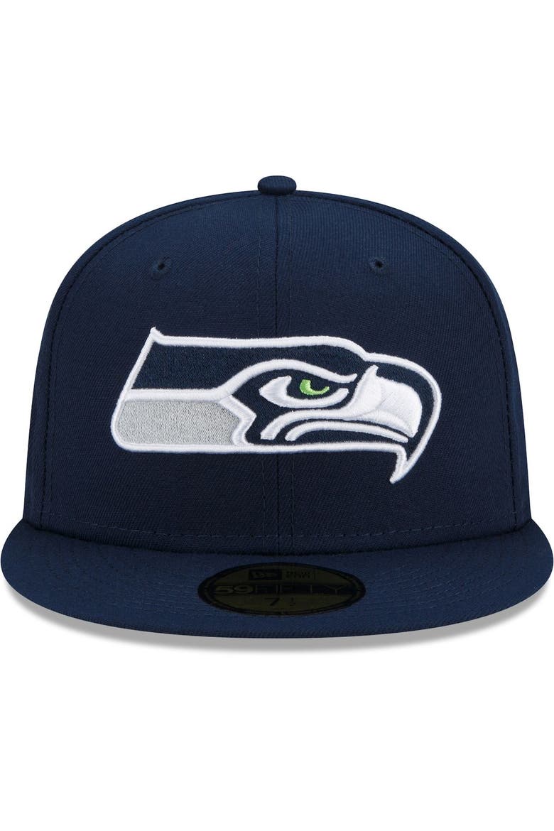 Men's New Era College Navy Seattle Seahawks Patch Up 1988 Pro Bowl 59FIFTY Fitted Hat, Alternate, color, Navy