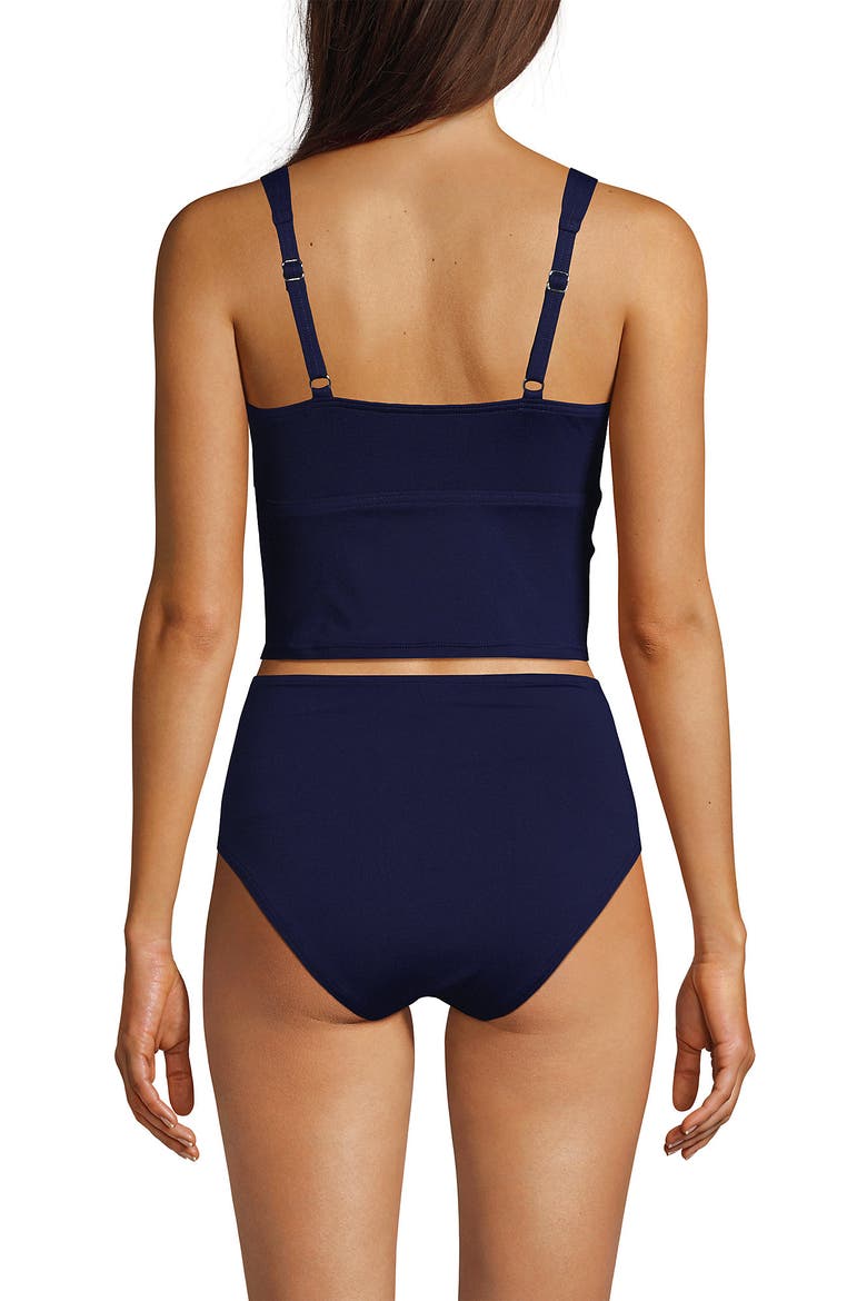 D-Cup  Sweetheart Wrap Midkini Top, Alternate, color, Deep Sea Navy