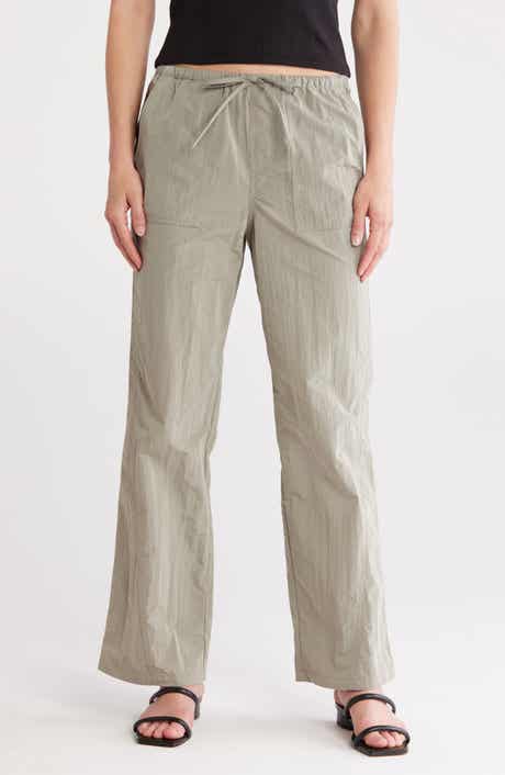 Elodie Topstitched Drawstring Waist Pants