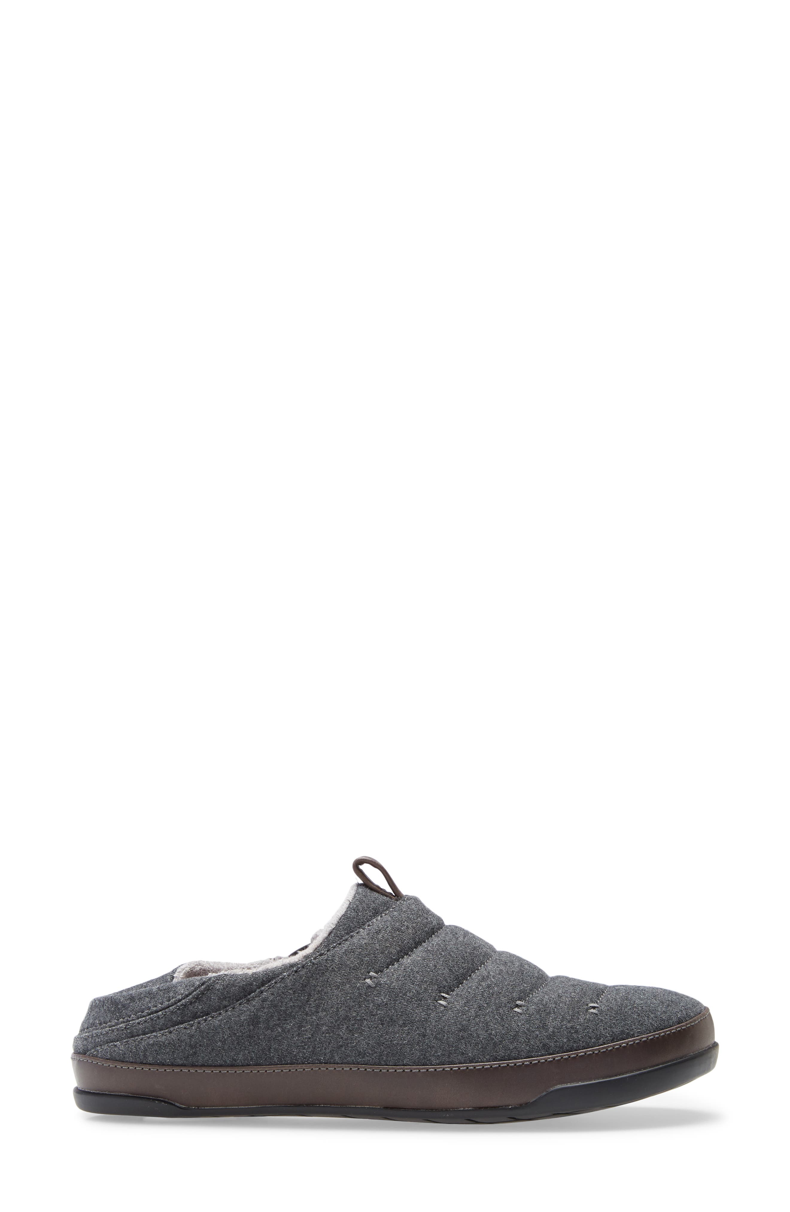 OluKai Mahana Convertible Quilted Slipper, Alternate, color, Dark Shadow Fabric