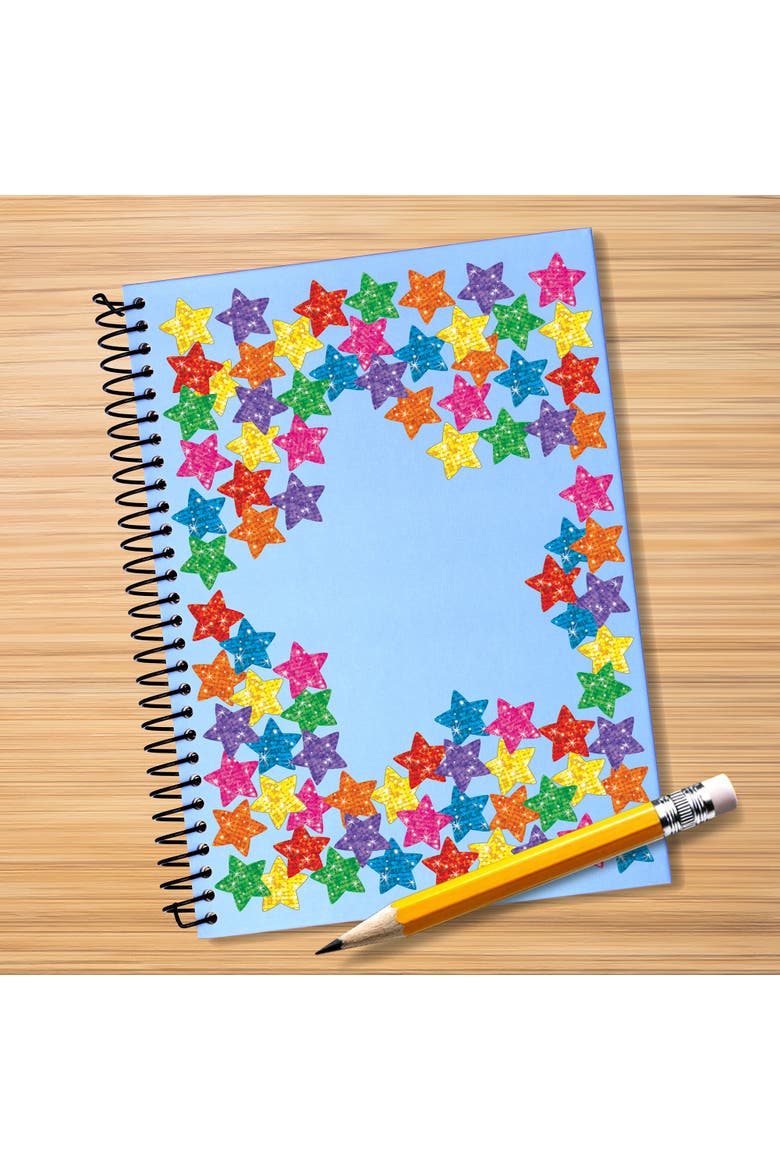 SuperShapes Sparkle Stars, 1300 Count Sticker Pack, Alternate, color, Multicolored