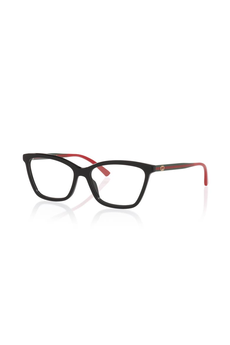 56mm Cat Eye optical glasses, Main, color, Black