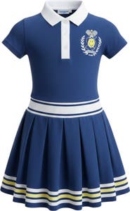 Mia Belle Girls Prep Pleated Tennis Dress