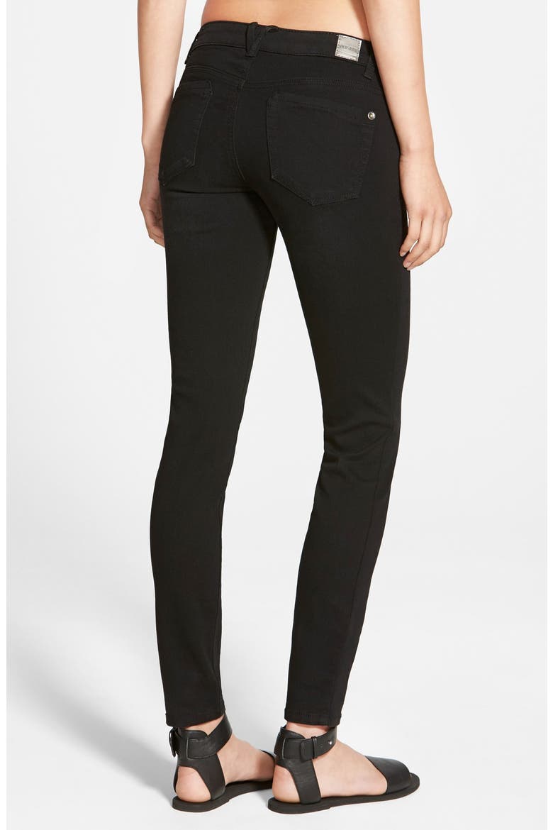 Stretch Skinny Jeans, Alternate, color, BLACK