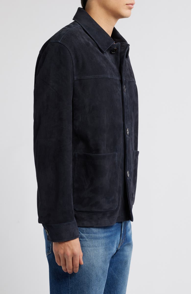FRAME Unlined Suede Chore Coat, Alternate, color, 