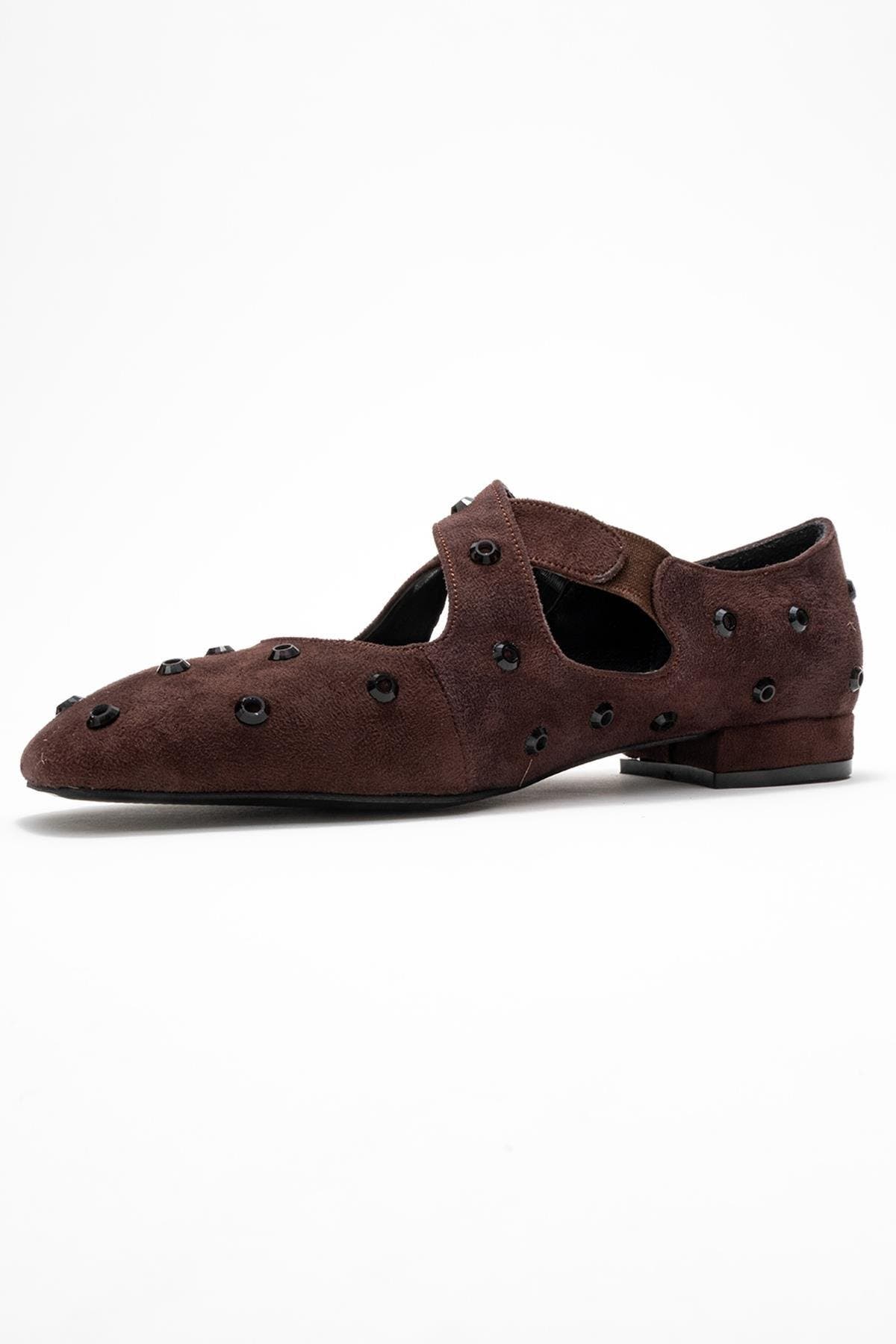 Addison Cross Strap Mary Jane Shoes, Alternate, color, Brown Suede Faux Leather